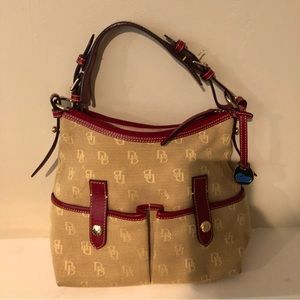 Dooney & Bourke signature double pocket hobo bag-Purse